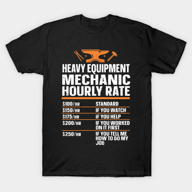 Heavy Equipment Mechanic Heavy Duty Mechanic Mechanic TShirt